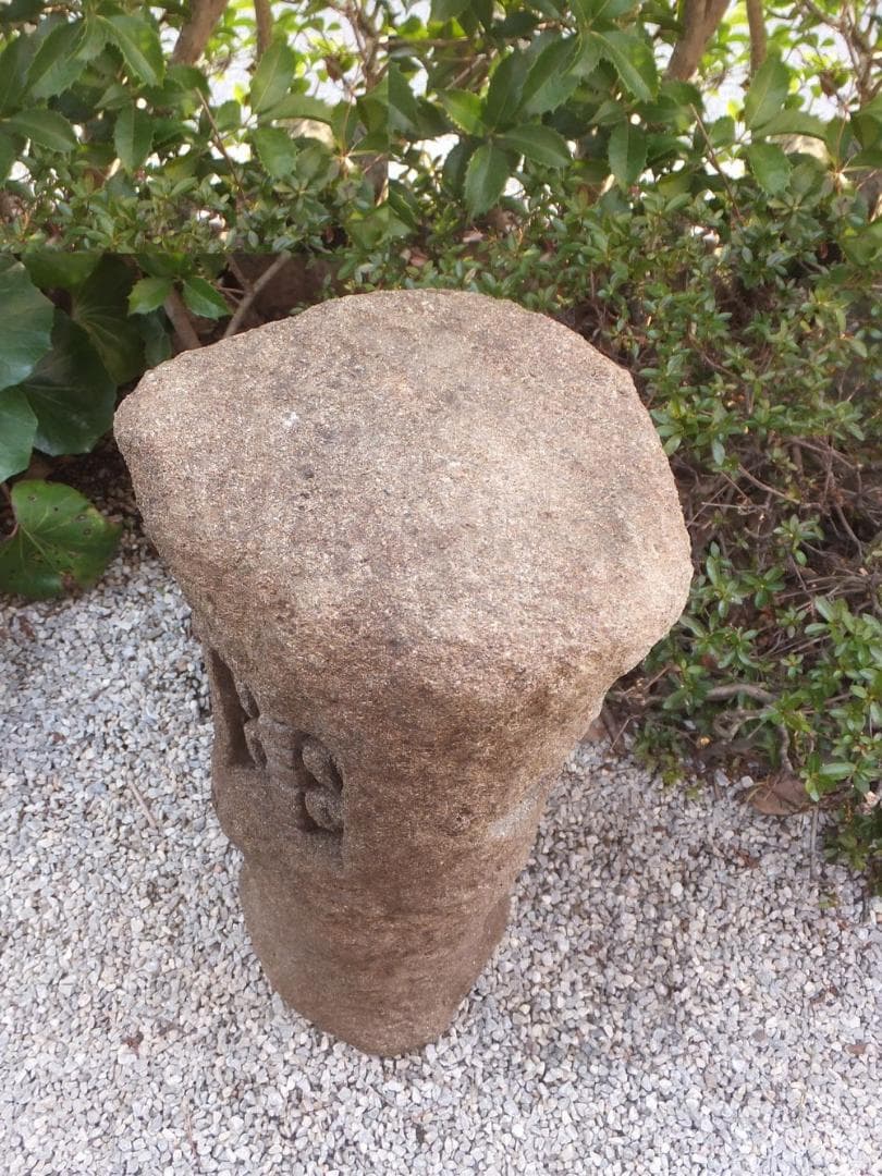 更に値下げ中天然石自然木型道しるべ灯篭