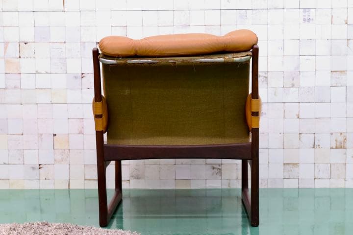 GMFT19B○北欧ヴィンテージ ラウンジチェア 1人掛けソファ シングルソフ