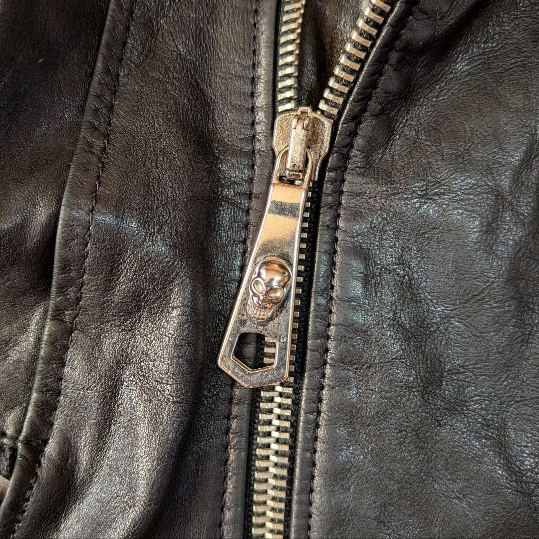 希少 MUSHER hooded leather jk sense コラボ