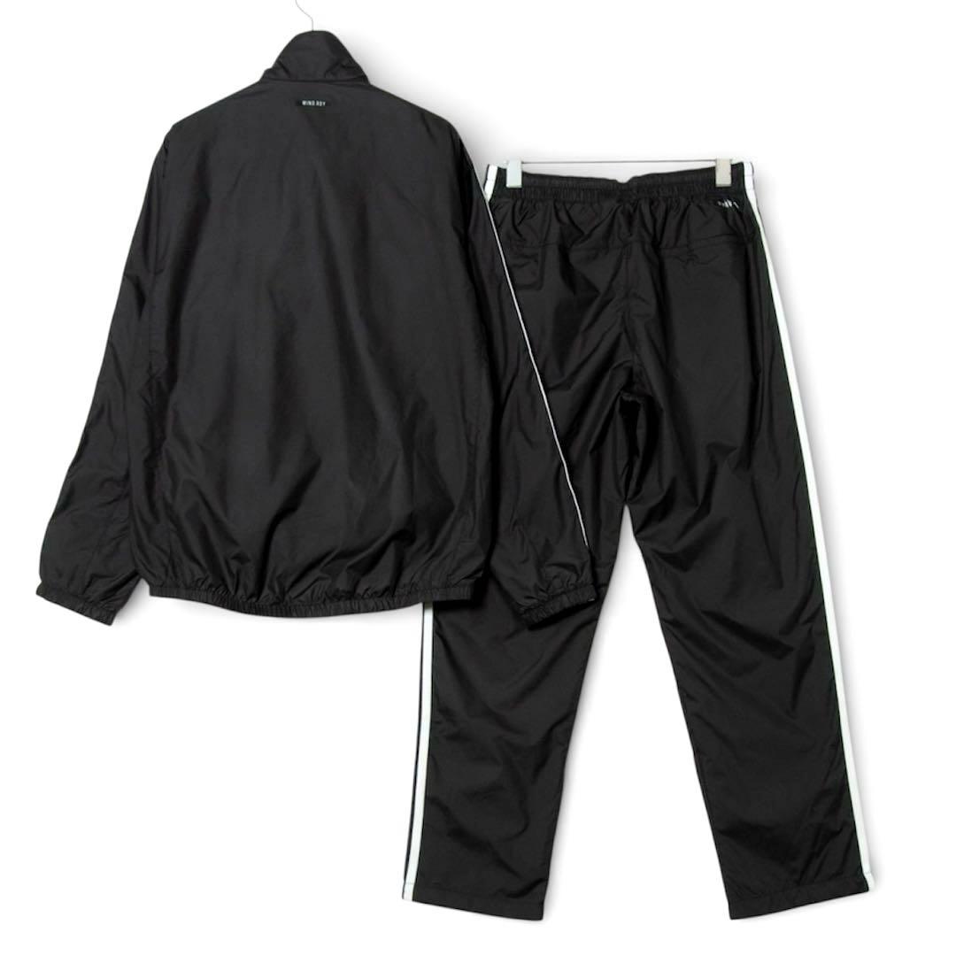 【未使用】タグ付き アディダス スリーストライプ ウィンドブレーカー 上下セット