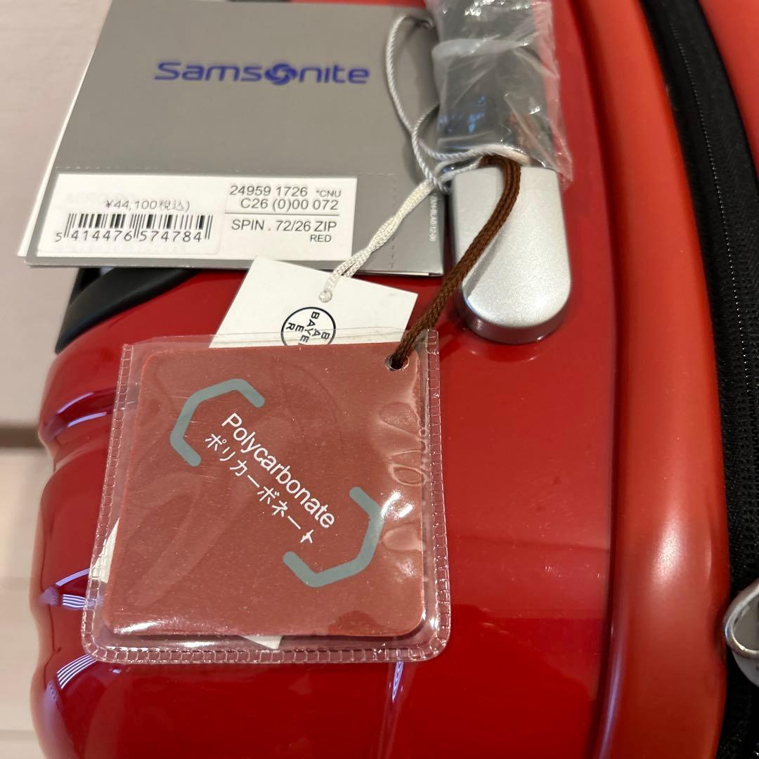 未使　展示品　Samsonite サムソナイト　キャリーケース　ハード　赤