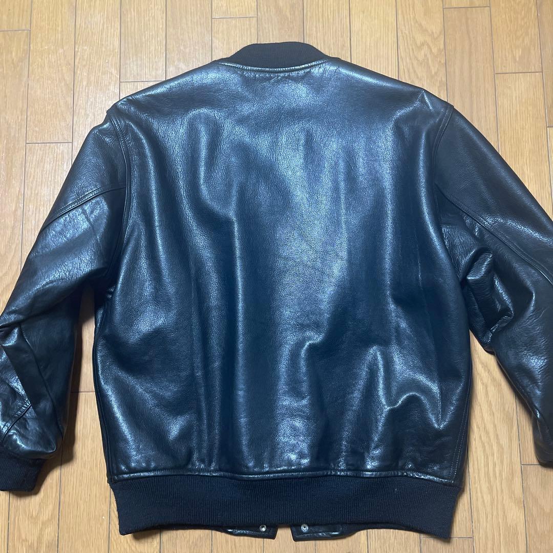 極美品　ワコマリア LEATHER VARSITY JACKET スタジャン