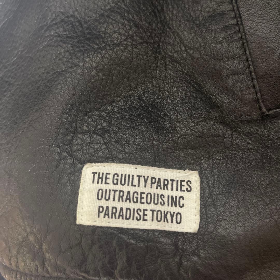 極美品　ワコマリア LEATHER VARSITY JACKET スタジャン