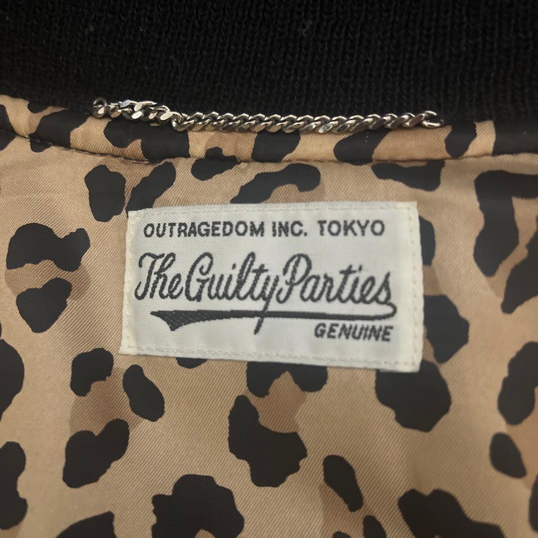 極美品　ワコマリア LEATHER VARSITY JACKET スタジャン