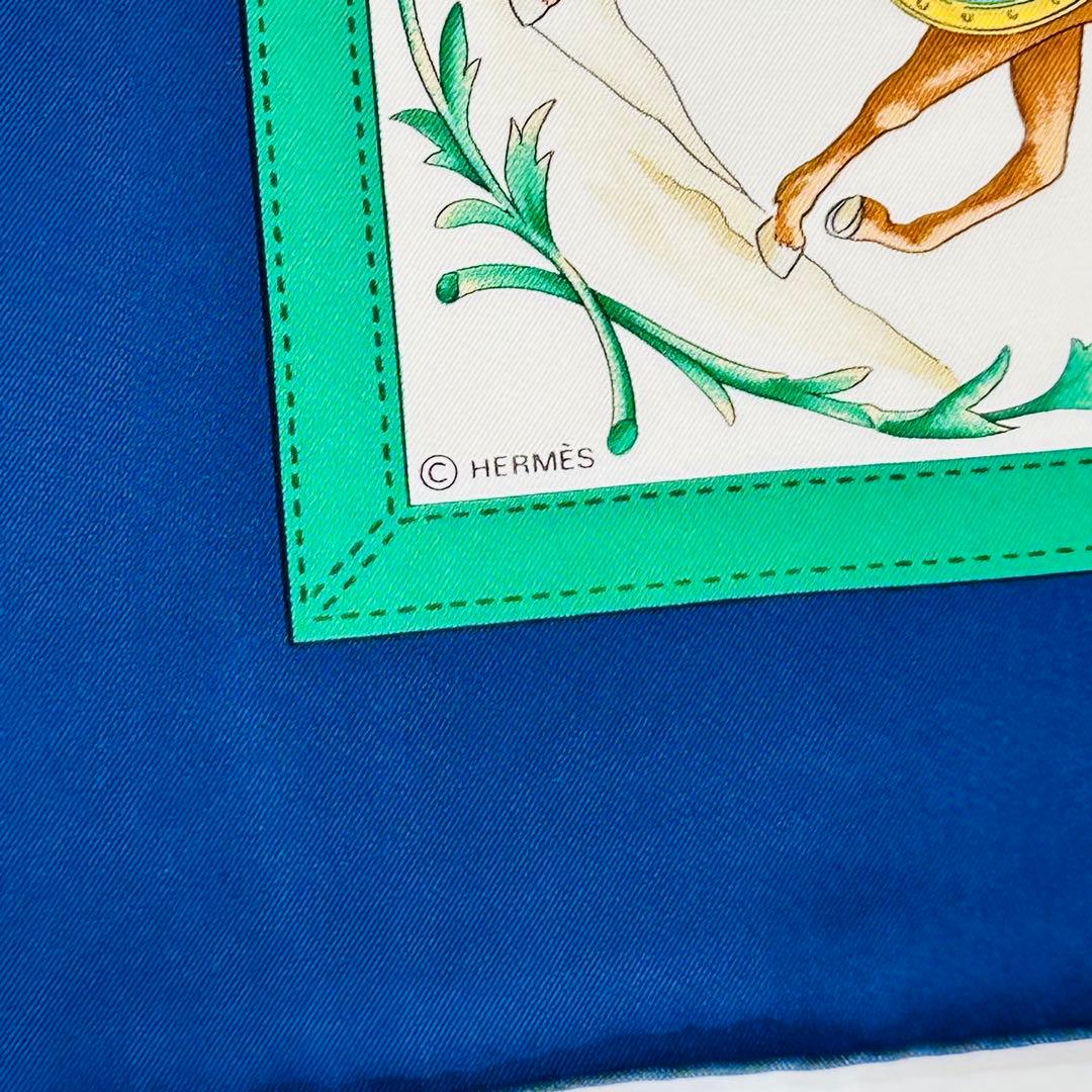 HERMES エルメス　カレ90 COSTUMES CIVILS シルク 大判