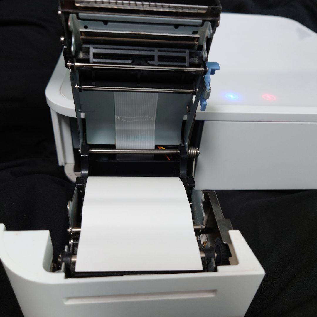 ホワイト レシートプリンター USB接続