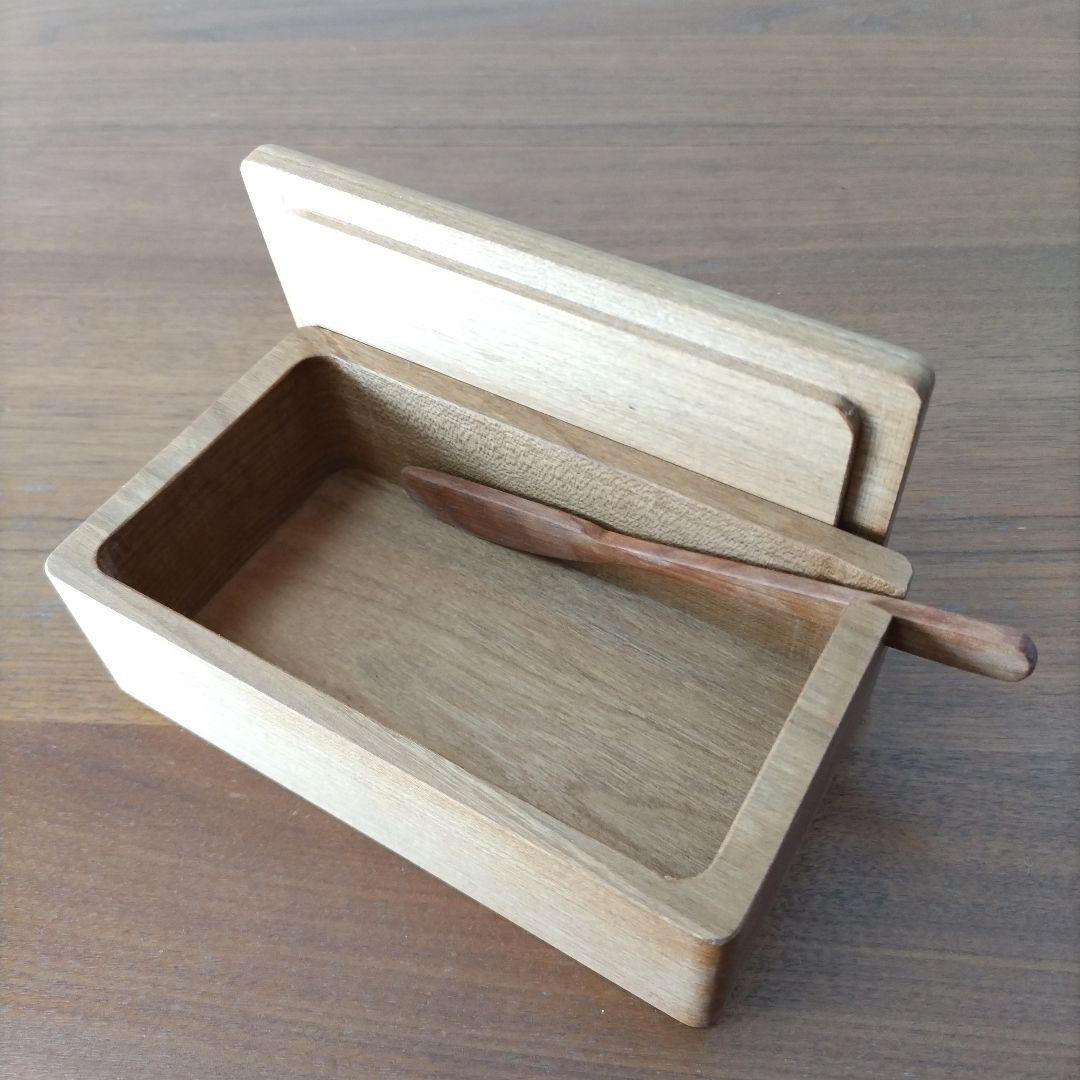 三谷龍二　バターケース バターナイフ付き　山桜