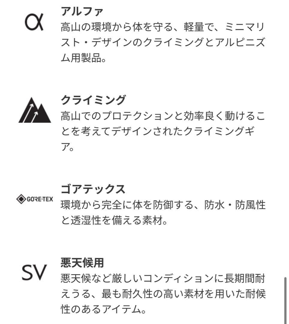 【Jam】ARC'TERYXアルファSV ゴアテックス メンズ