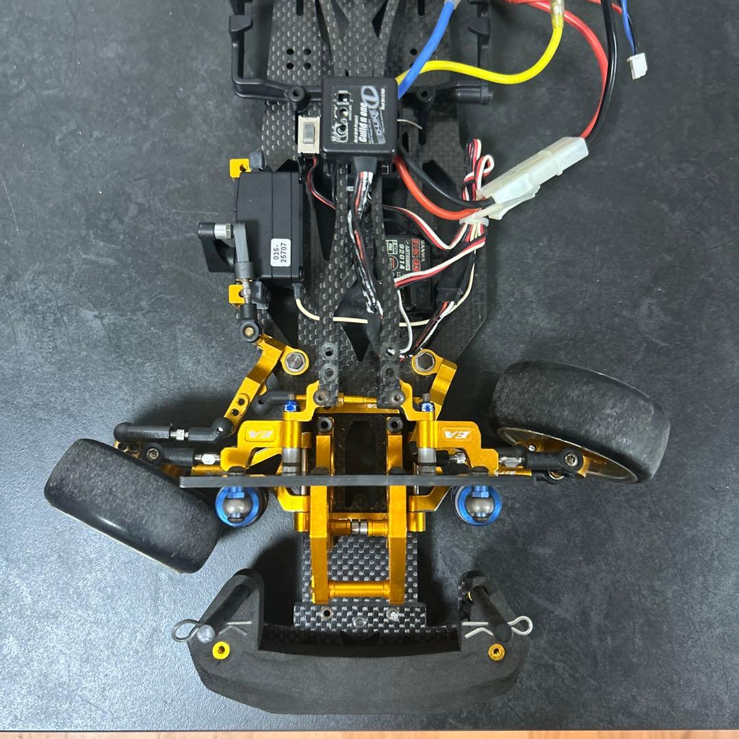 ラジドリ　TA-05 VDF　ゴールド　魔改造シャーシ　2駆　ＲＷＤ化