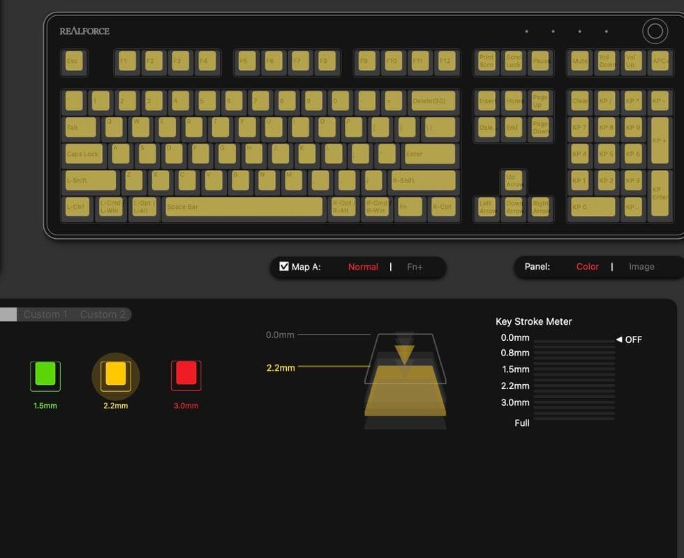REALFORCE R3HB13 US配列 30g キートップなし