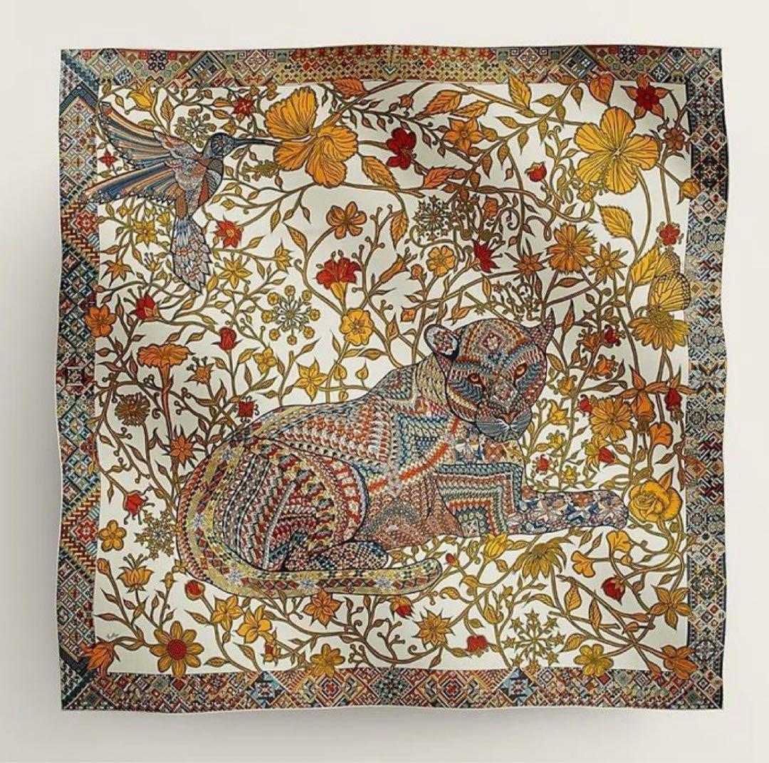 新品未使用　エルメス　カレジェアン《ジャガーとハチドリ》