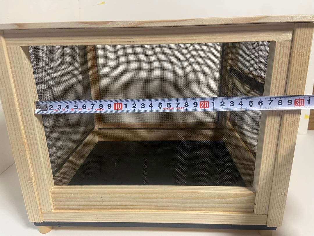木製虫かご メッシュ窓付き　送料込み