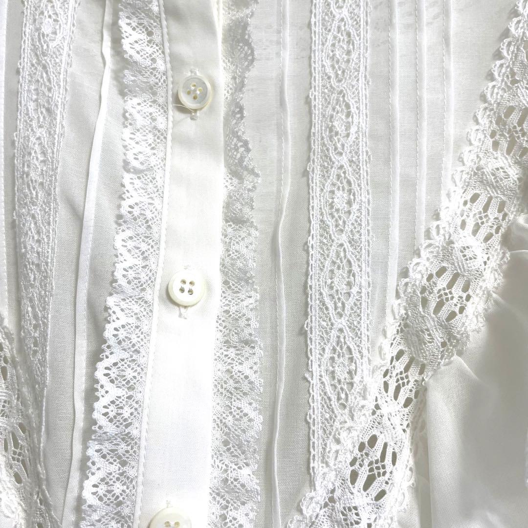 ジェーンマープル　ruffle yoke lace blouse ホワイト　新品