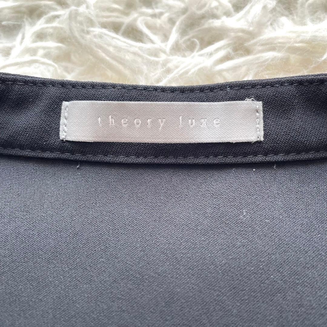 【美品】Theory luxe　セオリーリュクス　ウォッシャブルブラウス　黒　Ｍ