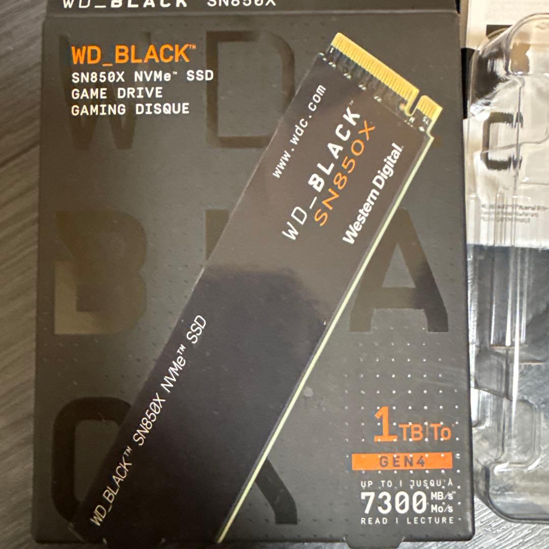 WD BLACK SN850X NVMe SSD 1TB メモリ　RAM