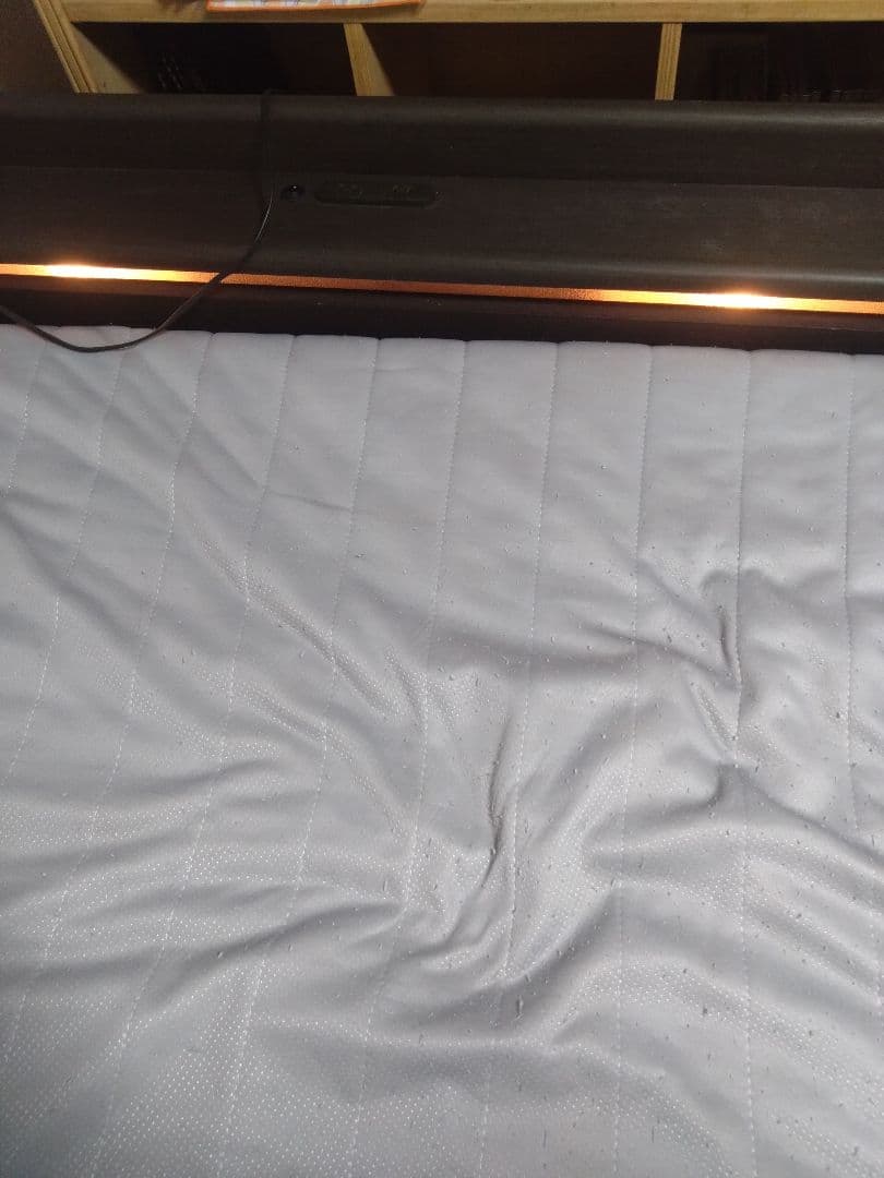 グレー マットレス付き 畳ベッド コンセント付