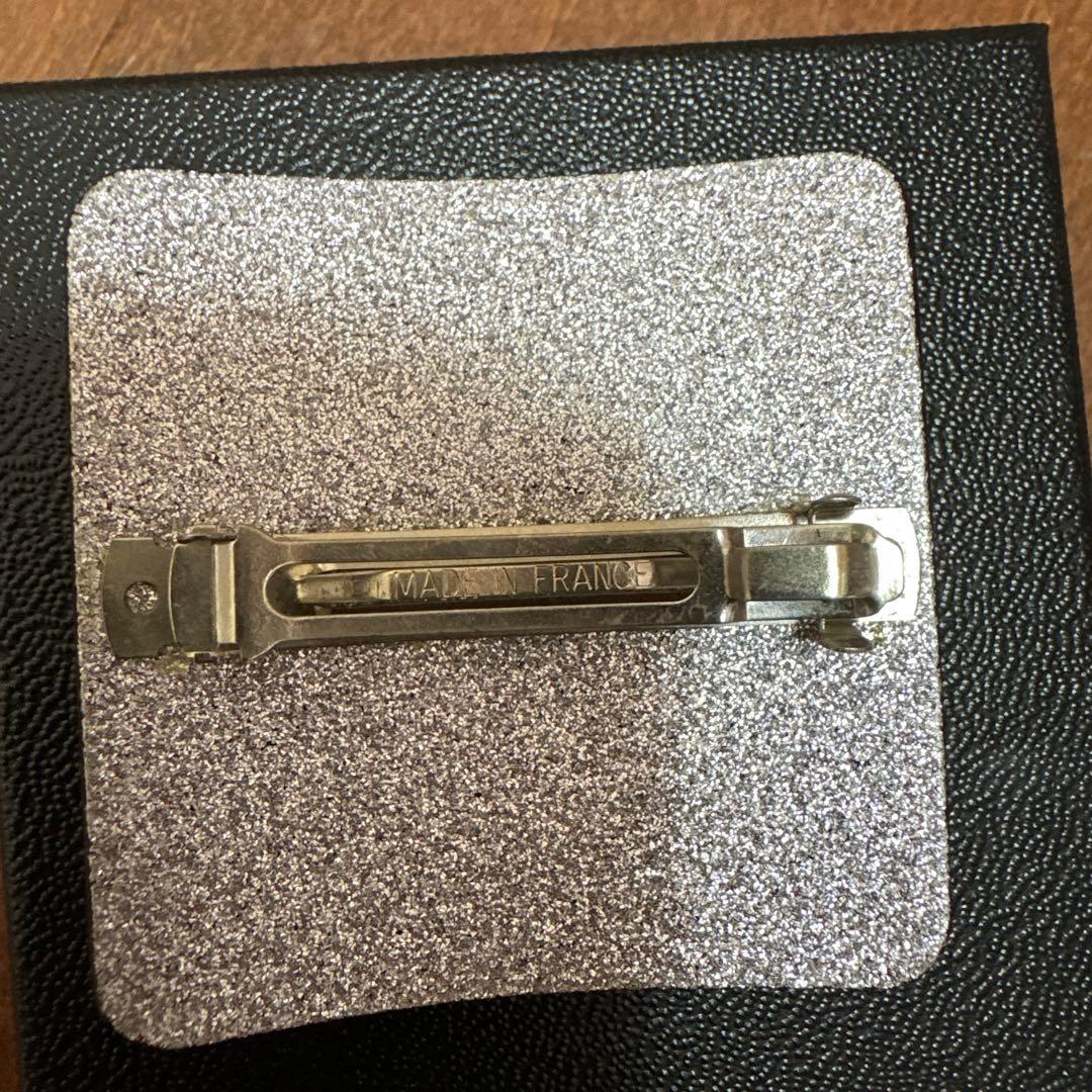 CHANEL バレッタ　ピンク　ラメ　スクエア　ココマーク