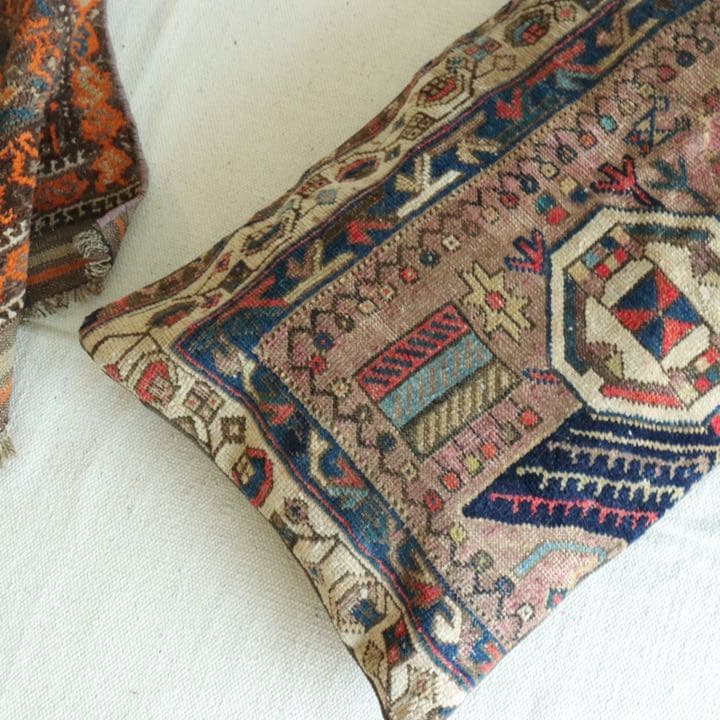 クッションカバー ヴィンテージ イラン ラグ トライバル C