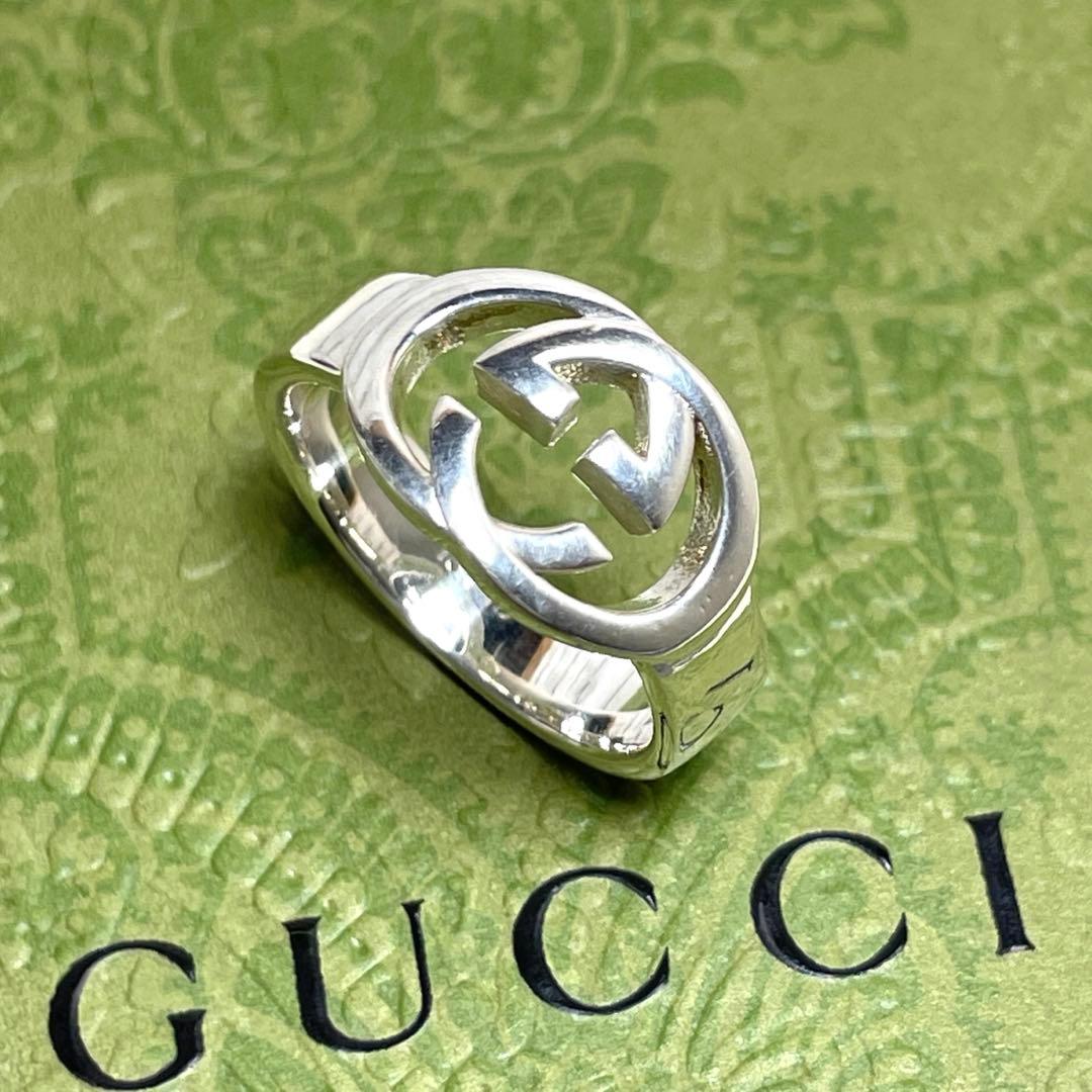 GUCCIグッチ インターロッキングGGリング 12号　メンズ/レディース