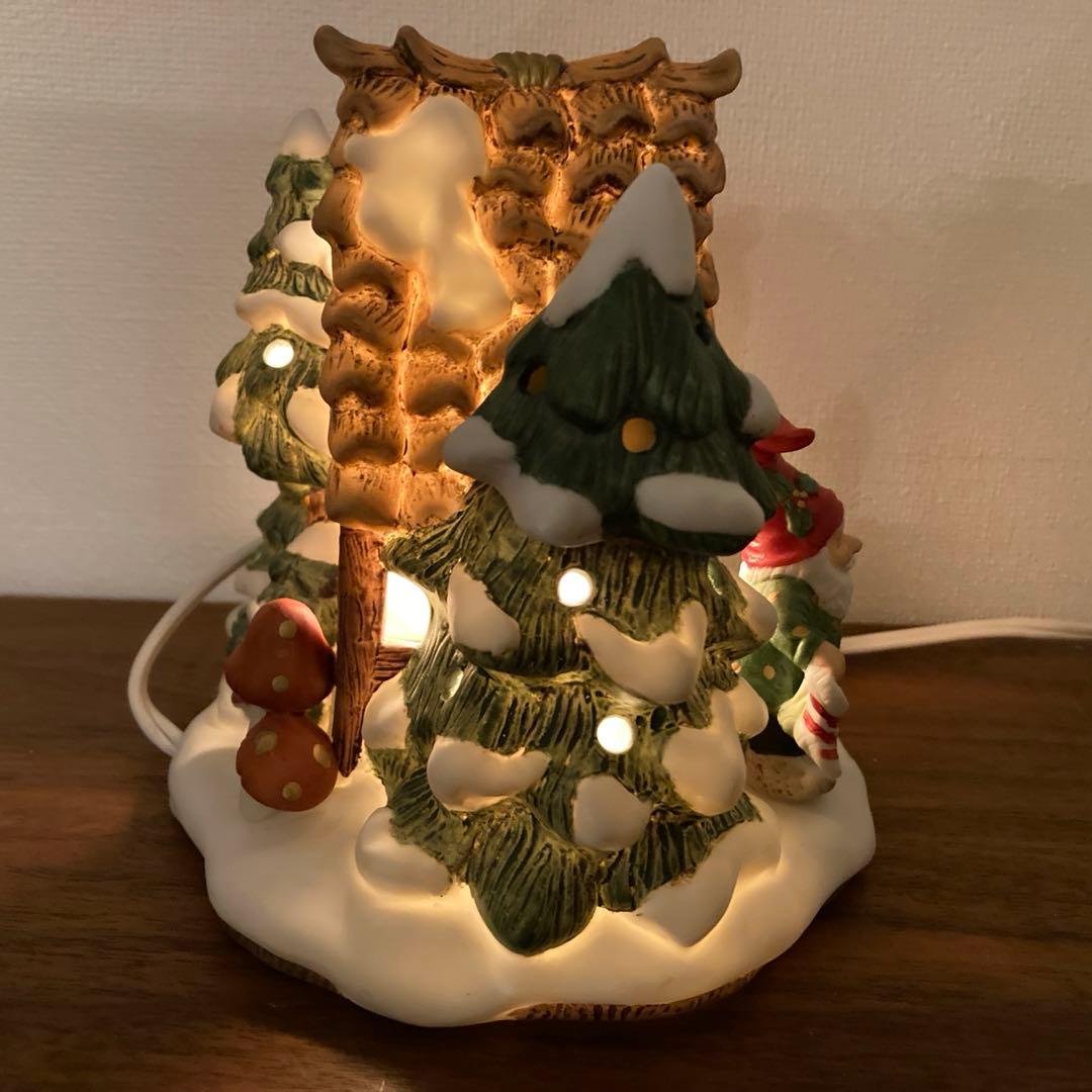 クリスマス ライトハウス フィッツ＆フロイド 陶器製 ヴィンテージ品 レア
