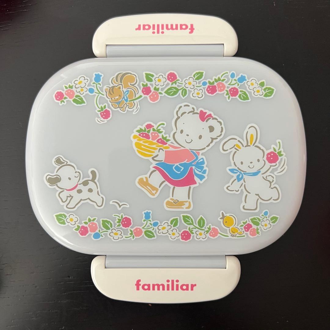 【美品】 familiar ファミリア　お弁当箱　コップ　巾着　箸ケースセット