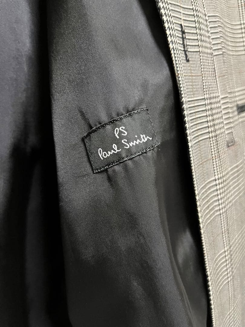 Paul Smith PS チェック柄 トレンチコート グレー