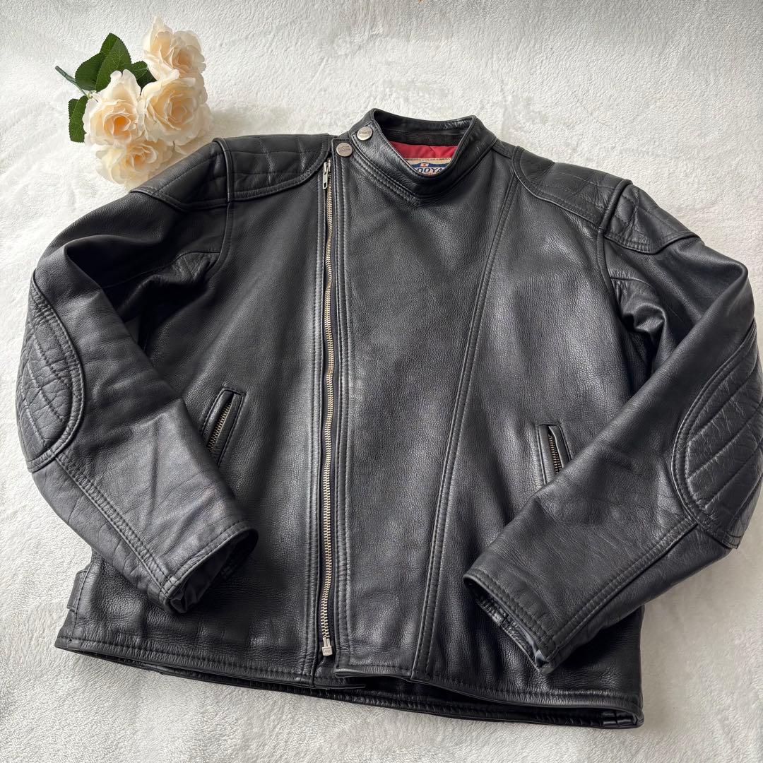 KADOYA カドヤ ライダースジャケット シングル　レザージャケット XL
