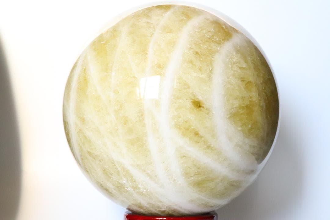 【本物保証】虹入り シトリン 水晶 丸玉 スフィア 9.1kg パワーストーン