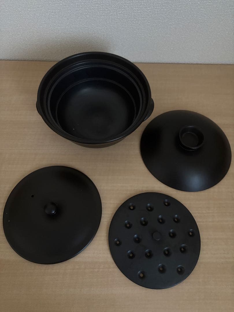 磁性鍋（電子レンジ専用調理鍋）　両手鍋　Mサイズ