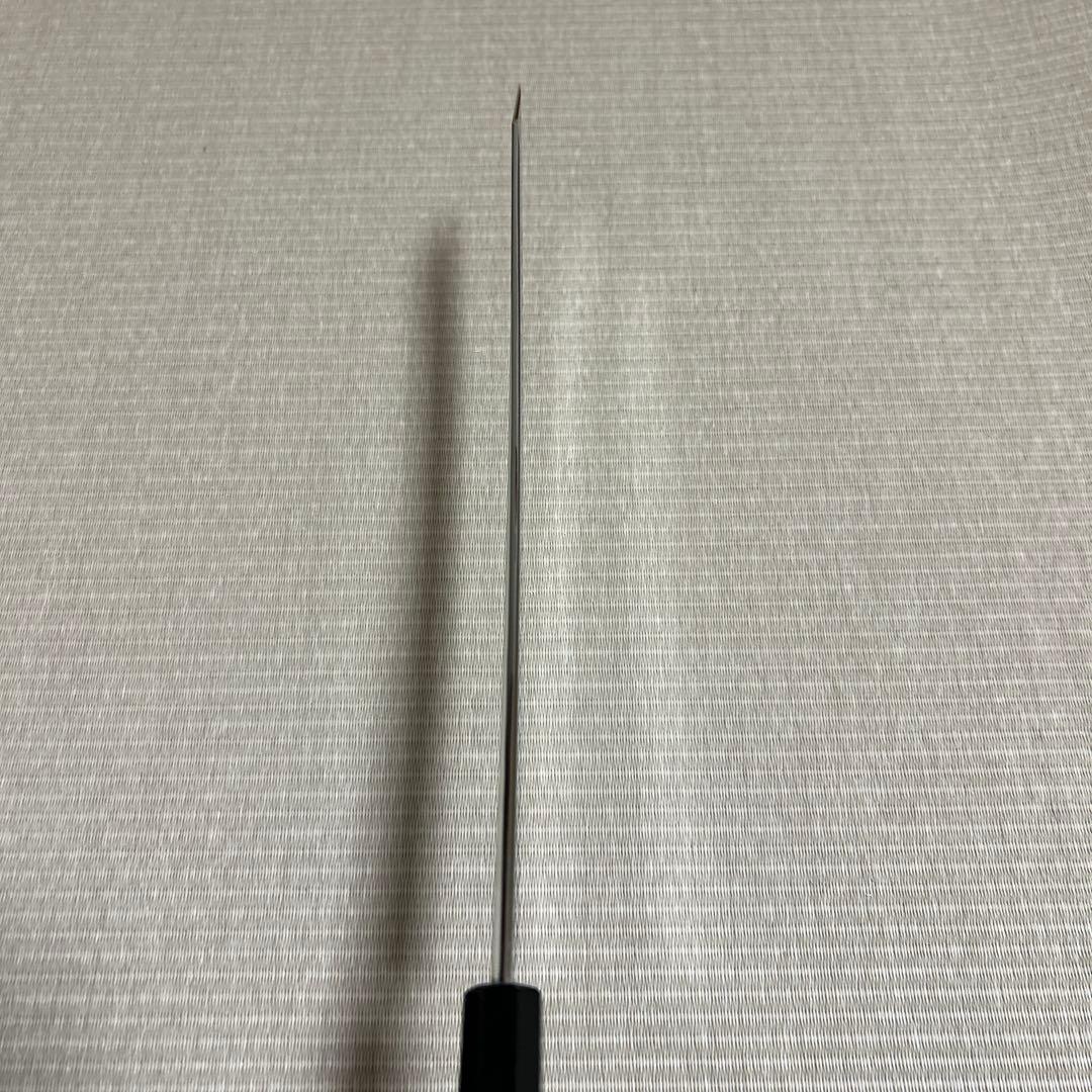 切り付け　尺二　V金10号　本焼　柳刃　包丁　和包丁　鏡面　黒檀黒水牛八角柄