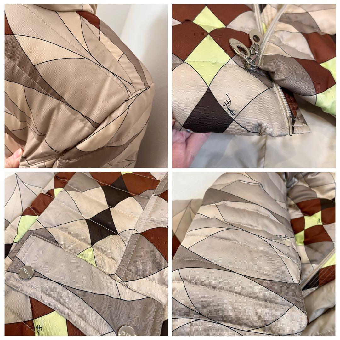 EMILIO PUCCI エミリオプッチ ダウンコート ロングコート ブラウンM