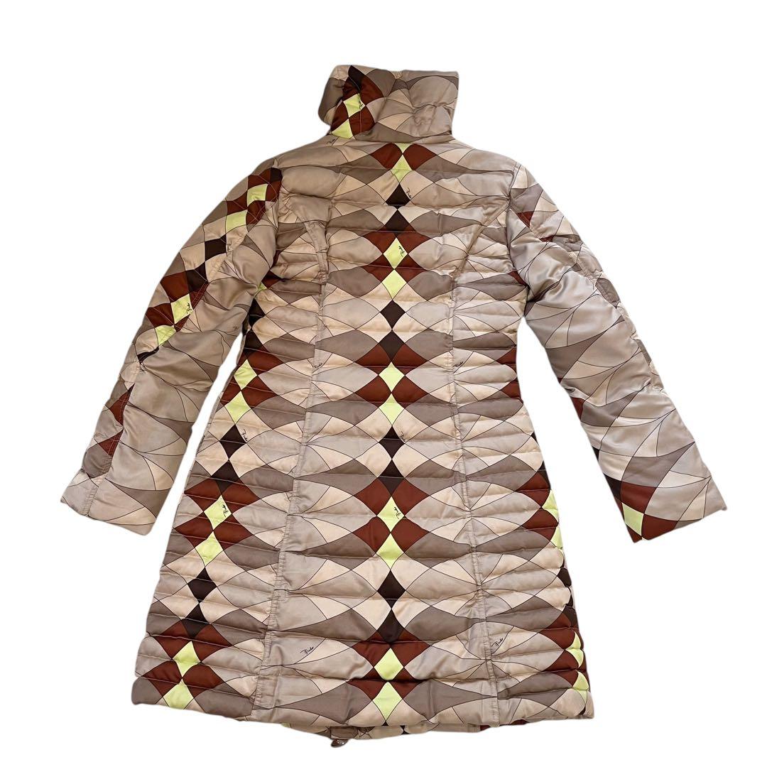 EMILIO PUCCI エミリオプッチ ダウンコート ロングコート ブラウンM