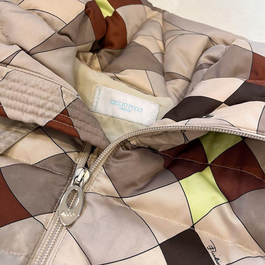 EMILIO PUCCI エミリオプッチ ダウンコート ロングコート ブラウンM