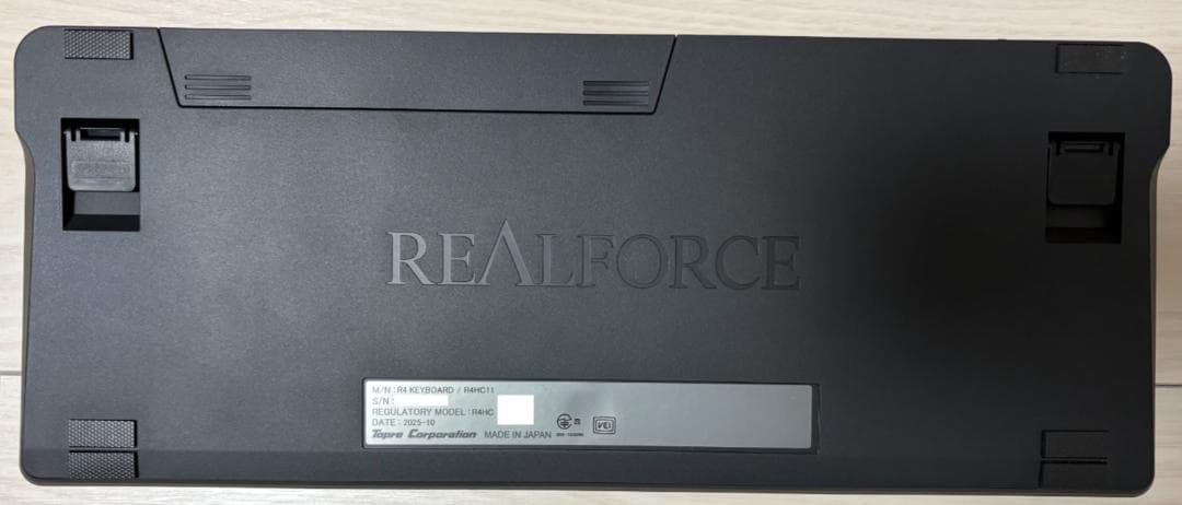 REALFORCE R4 日本語配列 45g テンキーレス 静電容量方式