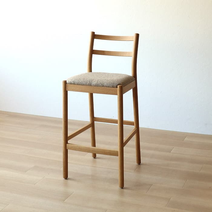 オールド 飛騨の家具 日進木工 nissin カウンターチェア ナラ材 無垢材