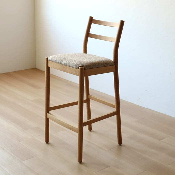 オールド 飛騨の家具 日進木工 nissin カウンターチェア ナラ材 無垢材