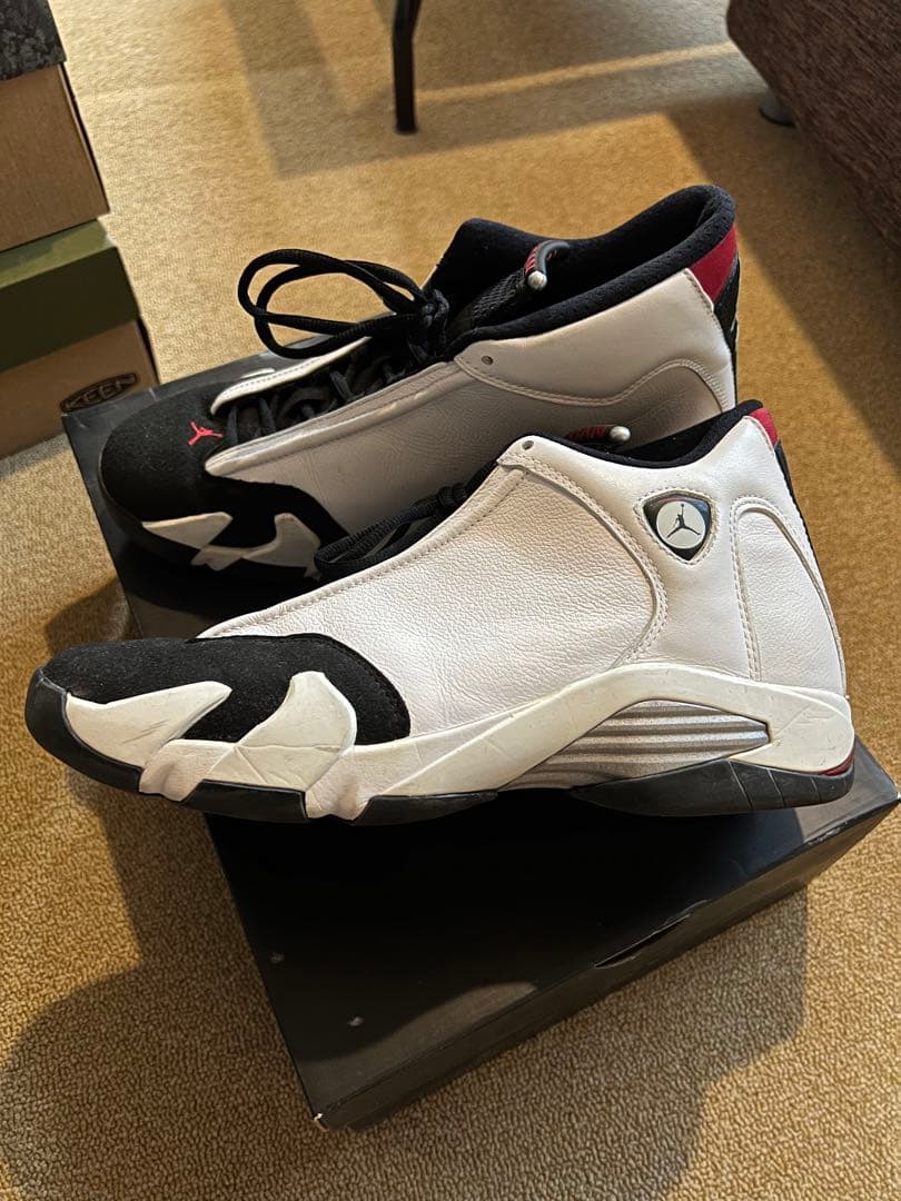 靴 NIKE AIR JORDAN14 RETRO black toe