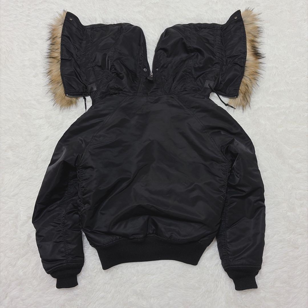 【極美品】AVIREX ブラック N-2Bジャケット L Y2K お兄系 898