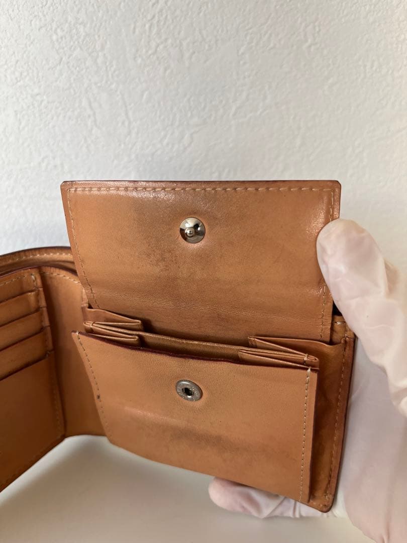 GANZO コードバン　小銭入れ付き二つ折り財布