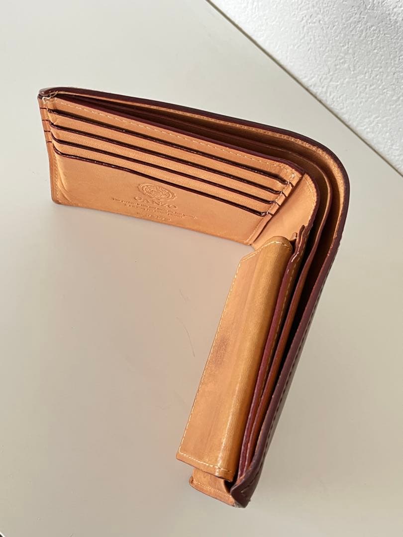 GANZO コードバン　小銭入れ付き二つ折り財布