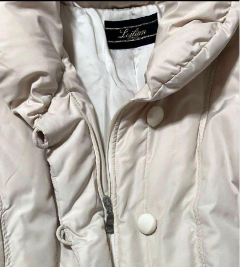 美品　Leilian レリアン　ダウンコート　ロング　ショールカラー　女優襟