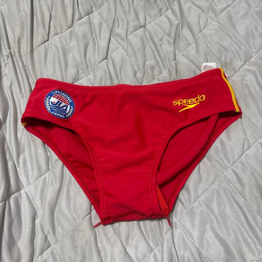 プ*ム様 speedo 競泳水着 赤 Lifesaving Japan