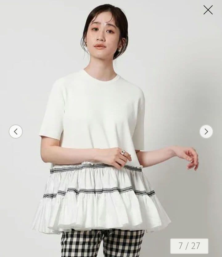 ☆専用☆UNITED ARROWS☆エンブロティアードショートスリーブニット