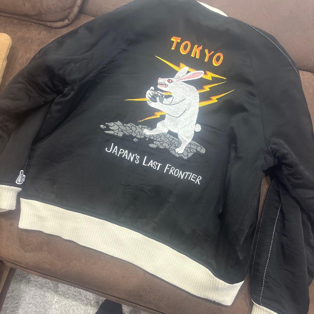 FUCKING RABBITS スカジャン 黒　FR2