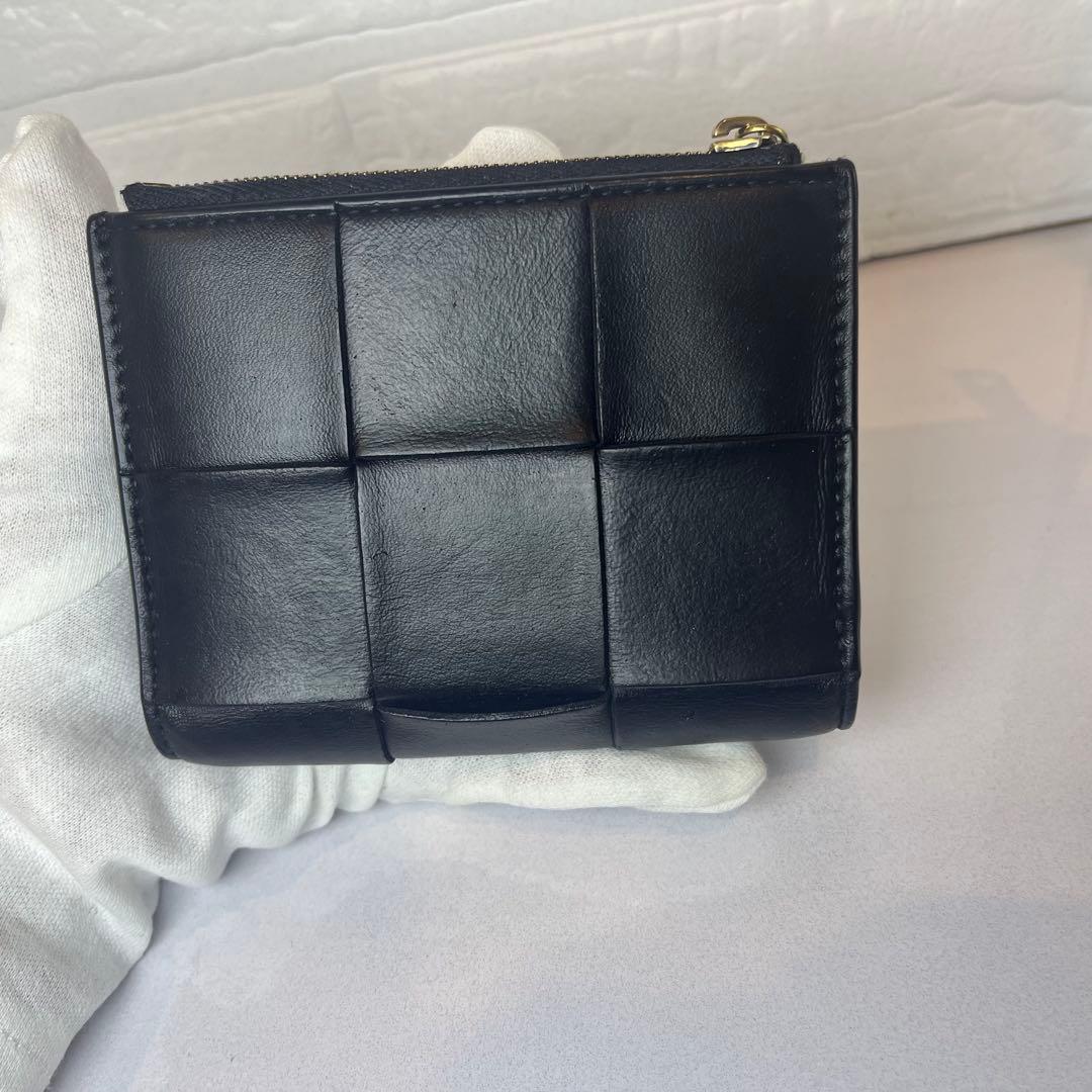 BOTTEGA VENETA カセット 二つ折り 財布 美品 ボッテガ ブラック