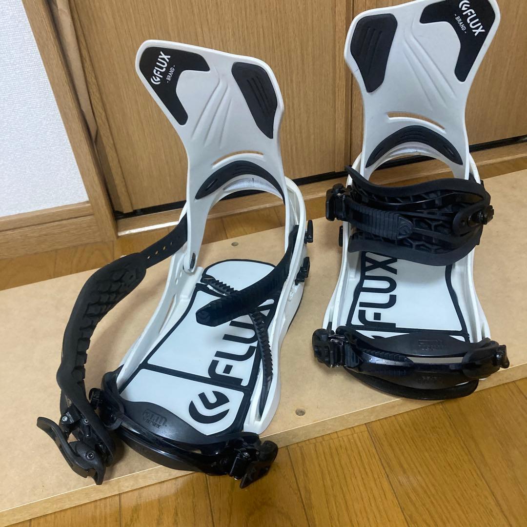 FLUX DS スノーボードビンディング Lサイズ ホワイト/ブラック