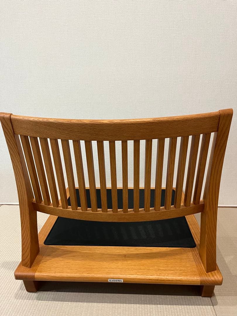 kashiwa 座膳 脚板付座椅子 JWC73(オーク/座布団無し)