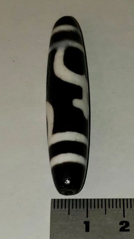 101 天珠 ・ dzibeads ・珍品・石 品名: 宝瓶 天珠 12,9ｇ