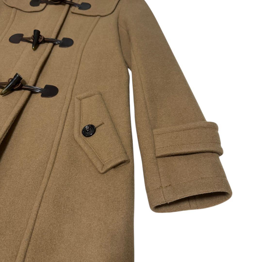 美品　ブルーレーベルクレストブリッジ　ダッフルコート　チェック　キャメル　38