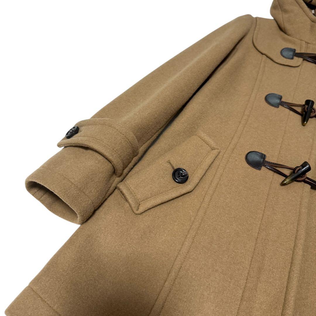 美品　ブルーレーベルクレストブリッジ　ダッフルコート　チェック　キャメル　38